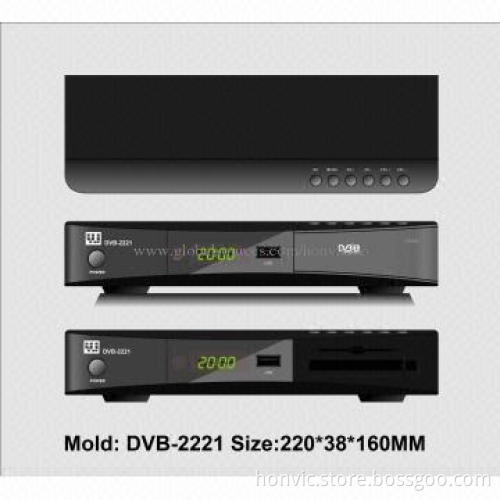 HD DVB-T2 Receivers with One USB2.0 and HDMI, MPEG-4/H.264 DVB-T2, 75 Ohms Input Impedance